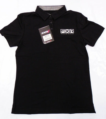 FXR Women's Medium Black Evo Tech Polo Shirt M 211444-1300-10