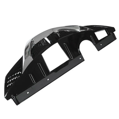 Front Upper Grille Replacement Set for Nissan Rogue (2014–2015) Black Chrome