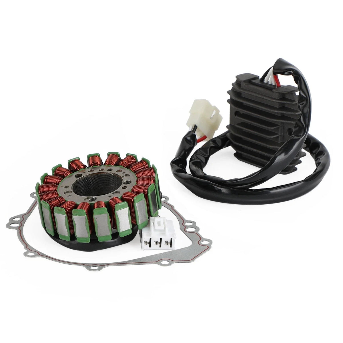 Magneto Stator + Voltage Rectifier + Gasket for Yamaha FZ1 FZS1000 (2001–2005)