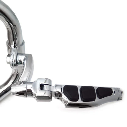Flat Stiletto Foot Peg 1.25" Arched Clamp for Harley Sportster (T)