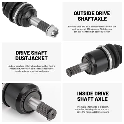 2X Front CV Joint Axle for Honda Rancher 420 TRX420 (2017–2021) 44350-HR3-W51