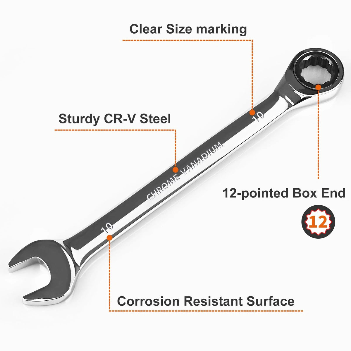 10mm Ratchet Wrench for Egofine (No specific years or models)