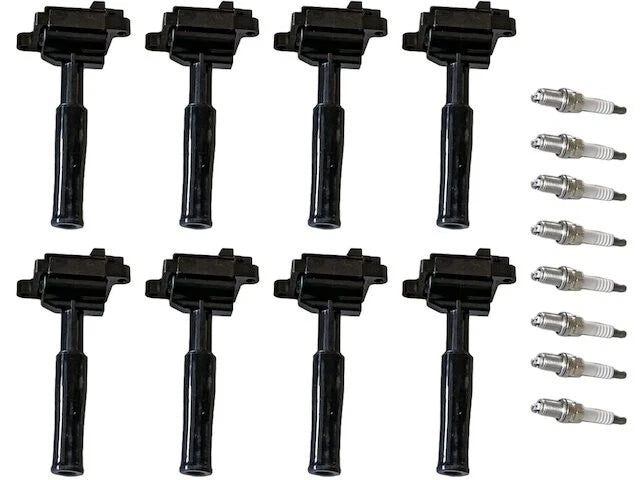 Ignition Coil Set with Spark Plugs for Jaguar XJ8 (1998) 21233NFQC