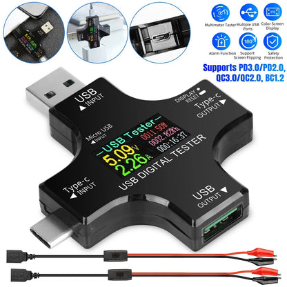 TypeC USB Digital Meter Tester for Universal Use (2010–2023)
