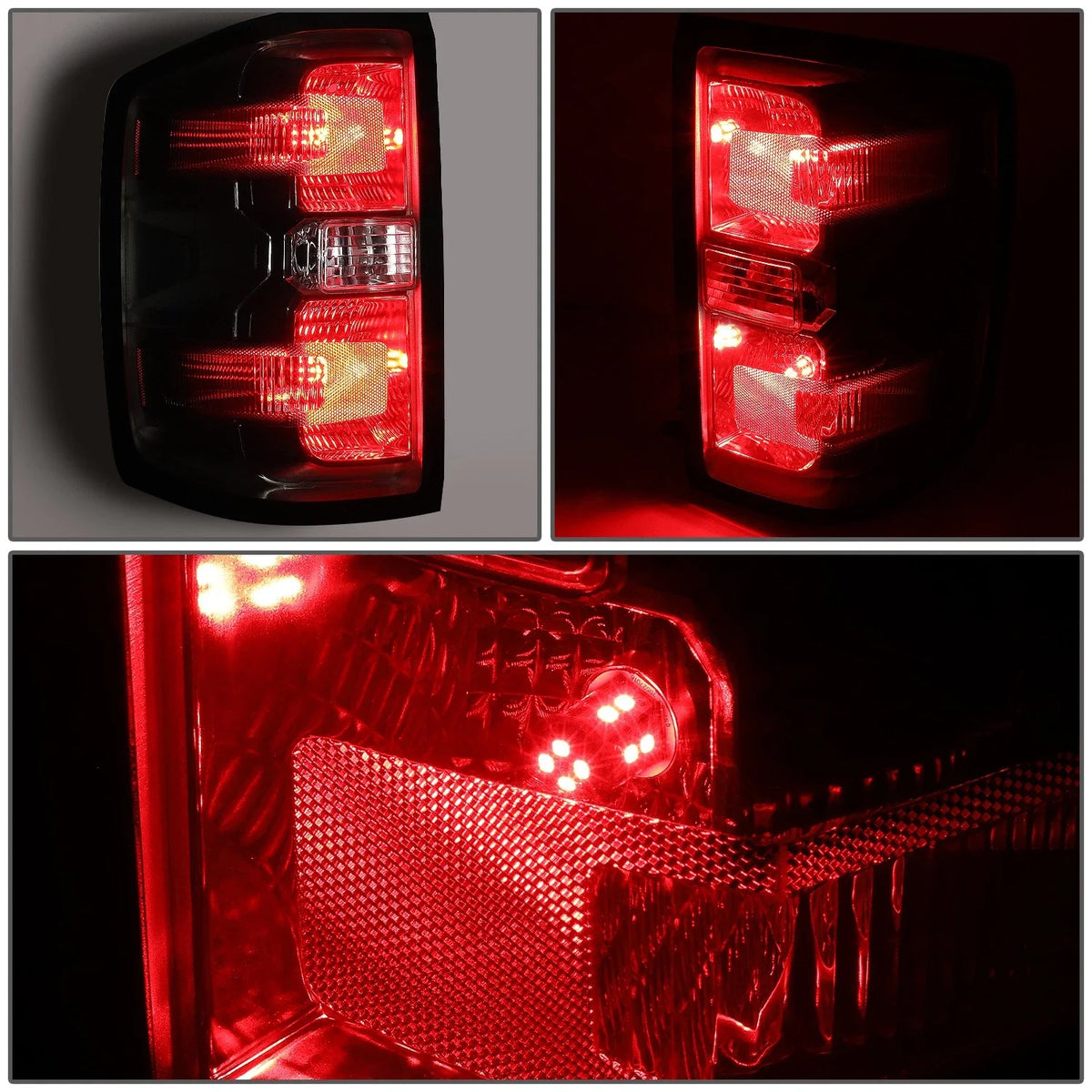 LED Tail Brake Lights for Chevrolet Silverado 1500 2500HD Sierra 3500HD (2014–2019)
