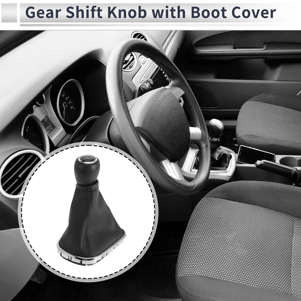 6 Speed Gear Shifter Knob with Cover for Chevrolet Cruze (2010–2015)