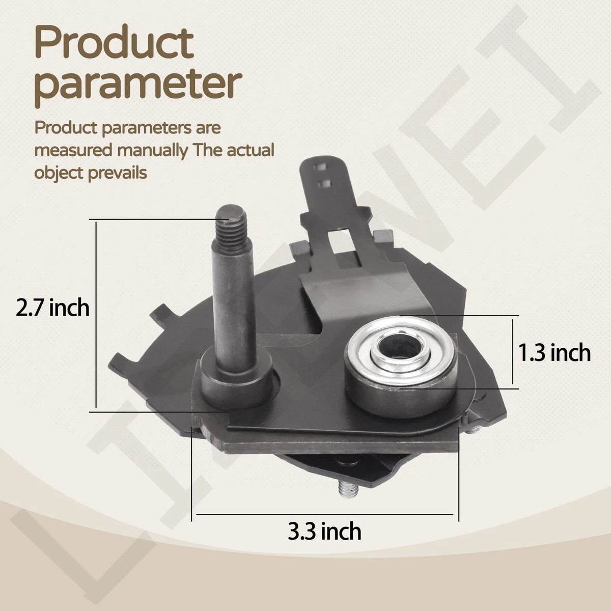 Front Left Wheel Height Adjuster for Compatible Models (9 inches, Black)