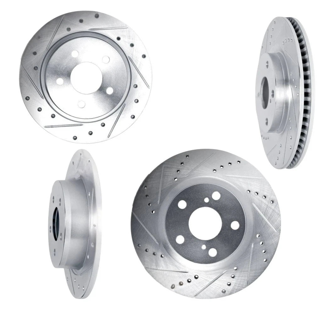 Brake Rotor Set for Acura RDX (2013–2018) ALX-PAU-DF-7004-58014-CLA1 Drilled Slotted