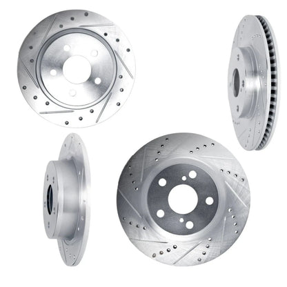 Brake Rotor Set for Acura RDX (2013–2018) ALX-PAU-DF-7004-58014-CLA1 Drilled Slotted