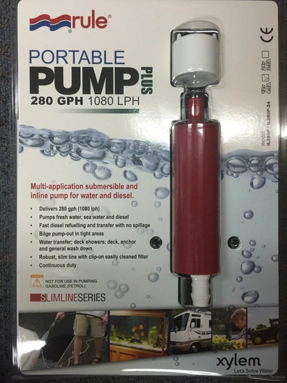 Submersible Inline Pump IL280P for Diesel Water 24V (1080 lph)