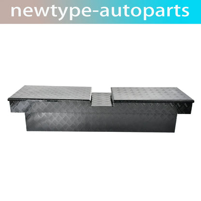 72" Aluminum Double Lid Gull Wing Tool Box for Pickup Trucks