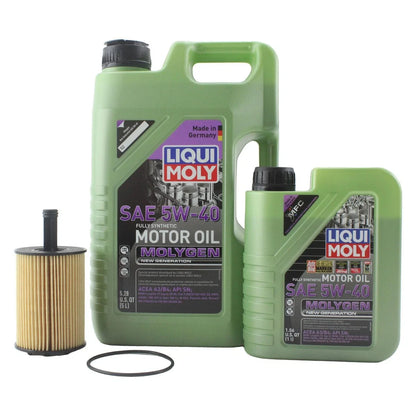 6L Liqui Moly Molygen 5W-40 Oil Change Kit for Audi A3 Quattro (2013–2020)