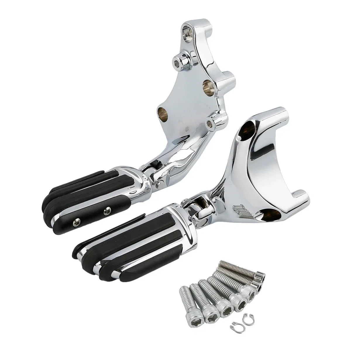 Passenger Footrest Pegs Mount for Harley Sportster XL883 XL1200 (2014–2022) Chrome