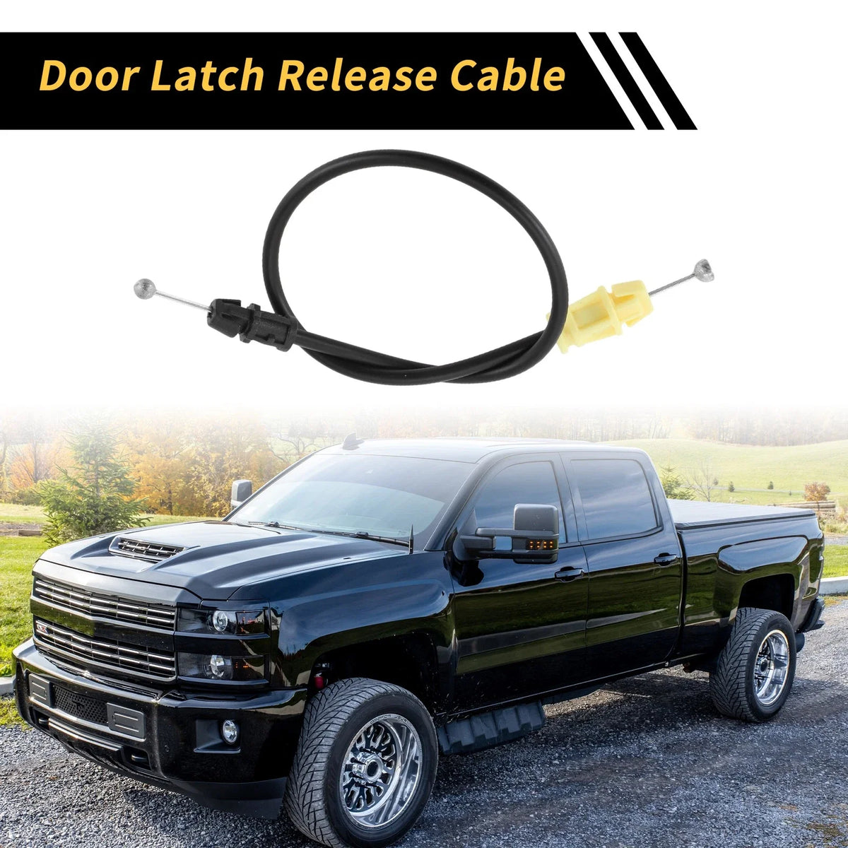 Door Latch Release Cable for Chevrolet Silverado 1500 (2007–2013) No.25880301