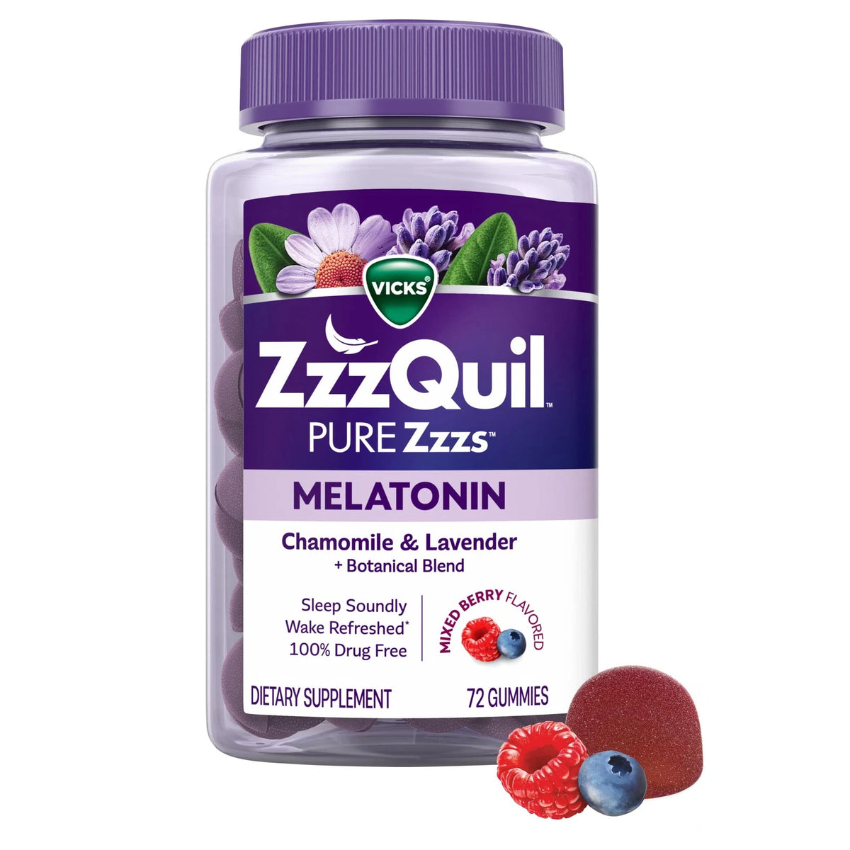 Sleep Aid Melatonin Gummies 72 Count for Better Rest