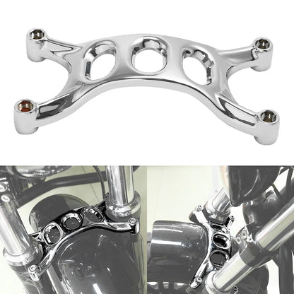Chrome Front Fender Brace Forks for Harley Forty Eight 48 XL1200X (2016–2022)