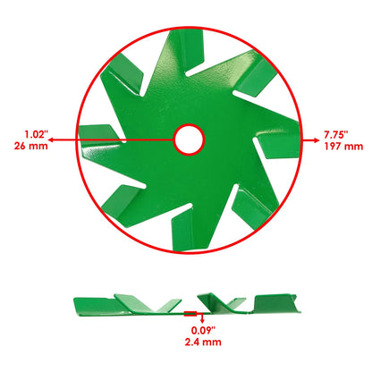 Deck Spindle Fan for Dixie Chopper LP3000-60, LP3000-72, LT1800-34, LT1800-44 (MX149 - MD)