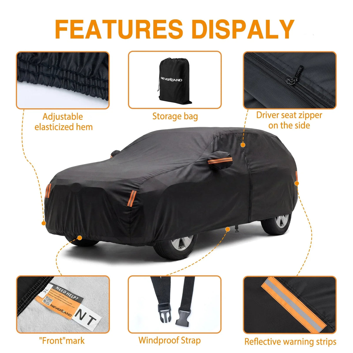 Heavy Duty Waterproof Car Cover for Toyota Land Cruiser