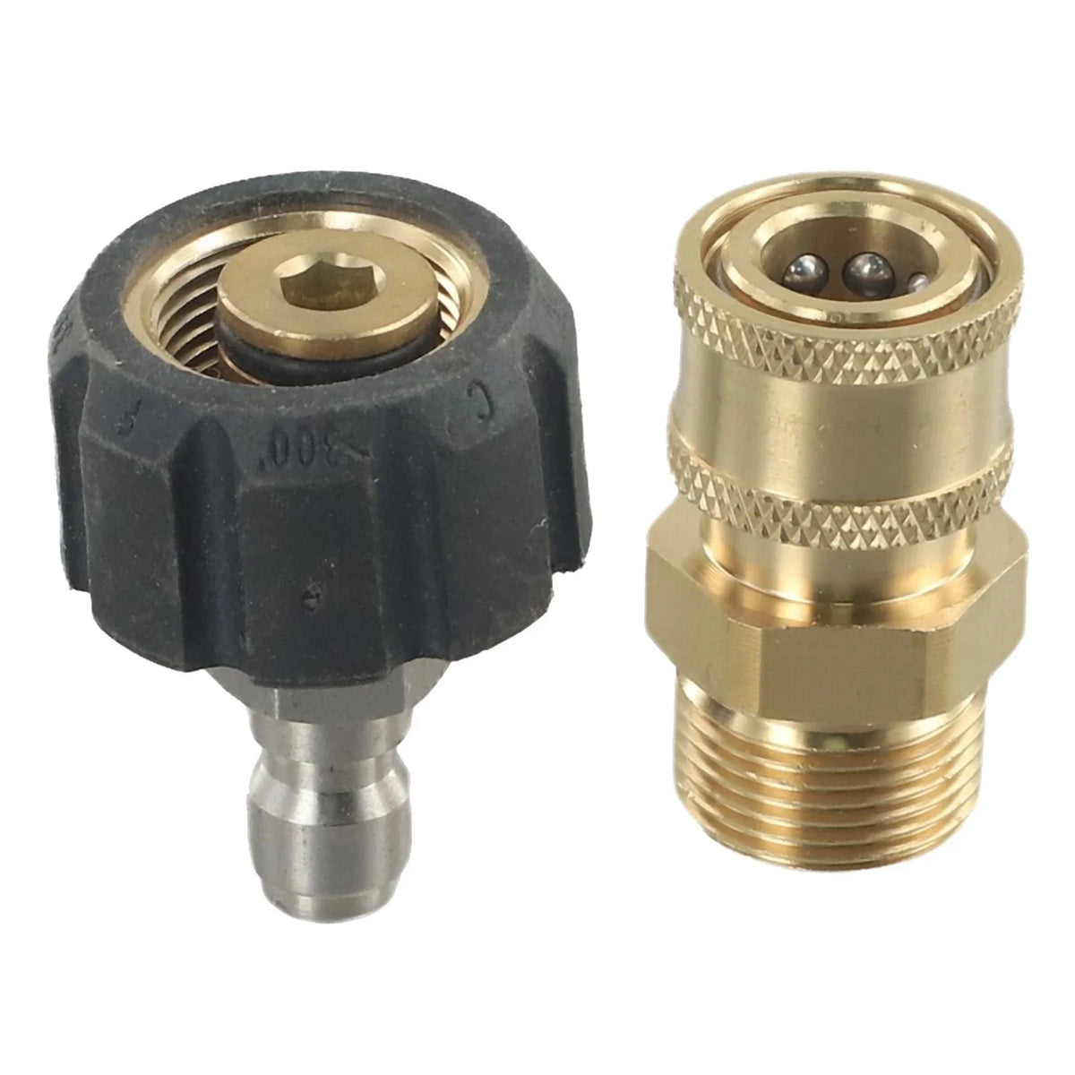 Pressure Washer Adapter 15mm M22 for Spray Tool Hose (5000 PSI)