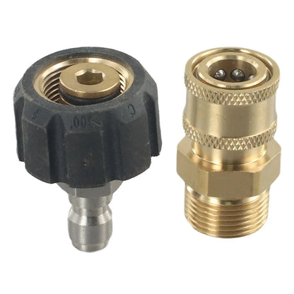 Pressure Washer Adapter 15mm M22 for Spray Tool Hose (5000 PSI)