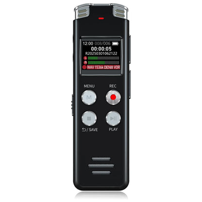 64GB Digital Voice Recorder with Playback (Mini, Black)
