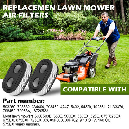 Air Filter for Lawn Mower (593260, Replaces 798452)