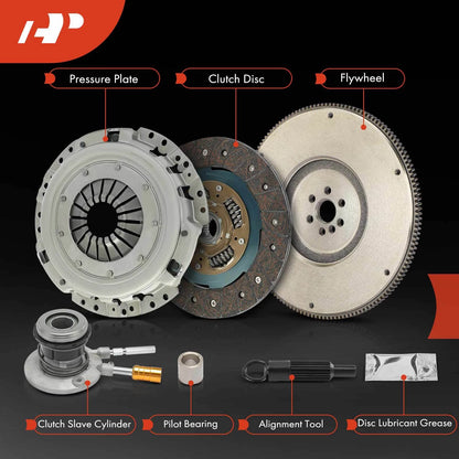 Clutch Kit & Flywheel for Chevy S10 GMC Sonoma (1996–2003) NFW1006, 10118669, 50-6500
