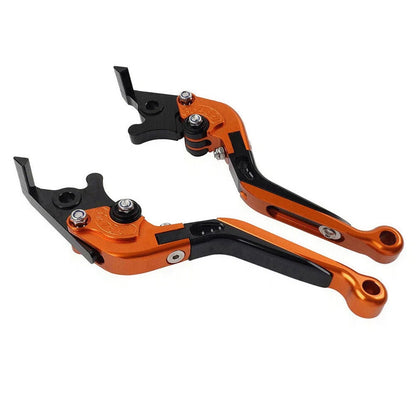 CNC Extendable Brake Clutch Levers for Yamaha XMAX 125/250/300/400 (2015–2022) Orange