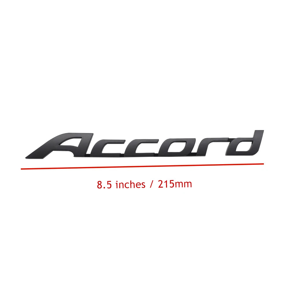 Matte Black Rear Trunk Lid Emblem for Accord (2008–2017) 75722-T2A-A01, 75722-TA0-A01