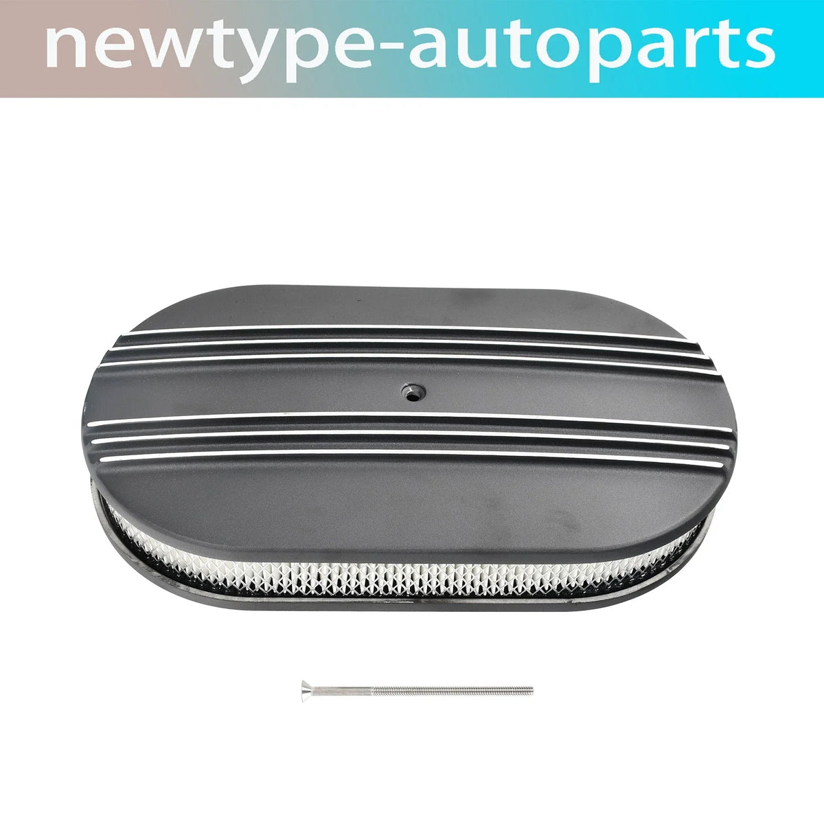15" Aluminum Oval Air Cleaner Assembly for SBC Chevy Ford