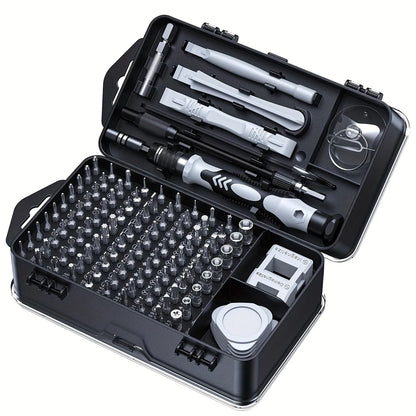 115 in 1 Precision Screwdriver Set - Black/Silver