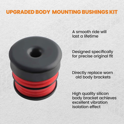 Silicone Body Mount Bushings Kit for Ford Super Duty F250/F350 (2008–2016)