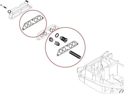 Thermostat for Johnson Evinrude 85-140 V4 (1985–1995) 18-3673 340975 340976
