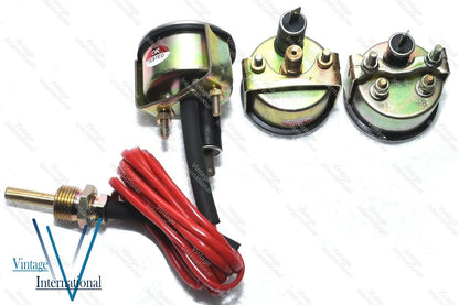 Oil Pressure Ammeter & Temperature Gauge Set for Oliver Tractor