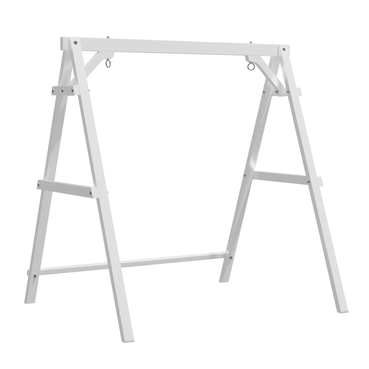 4/5 FT Wooden Porch Swing Stand for Outdoor Garden