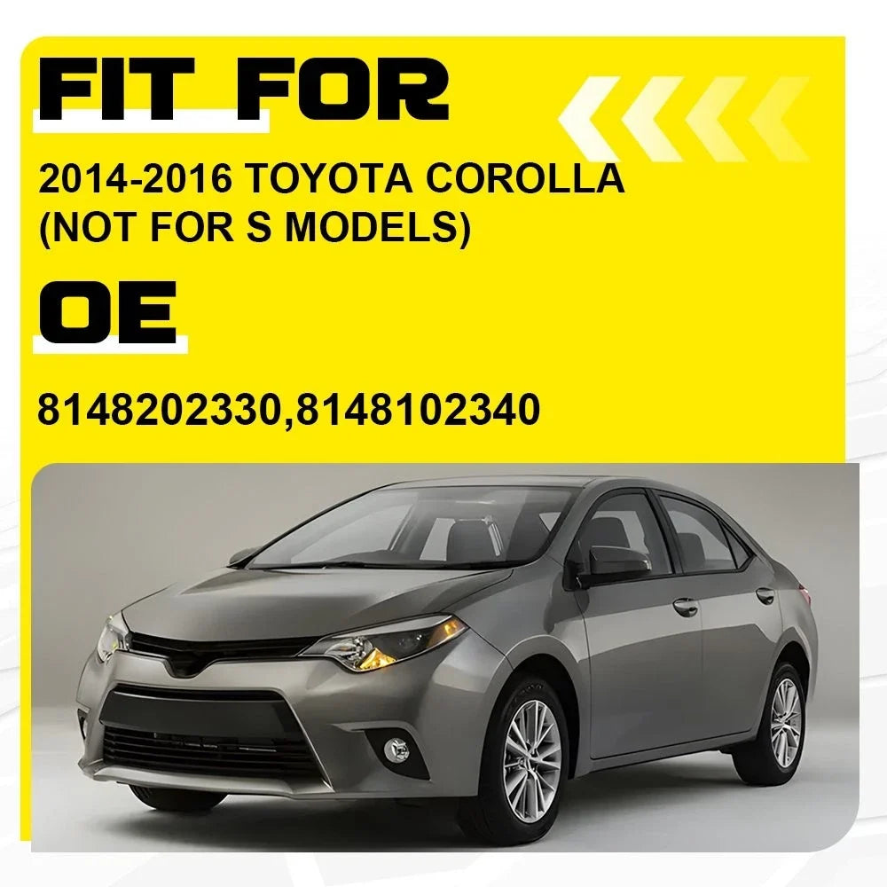 2X Fog Light Bezel Cover for Toyota Corolla (2014–2016)