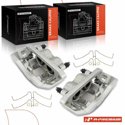 A-Premium Pair Brake Calipers w/ Bracket for Ford F-450 Super Duty (2005–2019) - 5C3Z2B120BA, 5C3Z2B121BA, 18-P8047B, 18-P8046B
