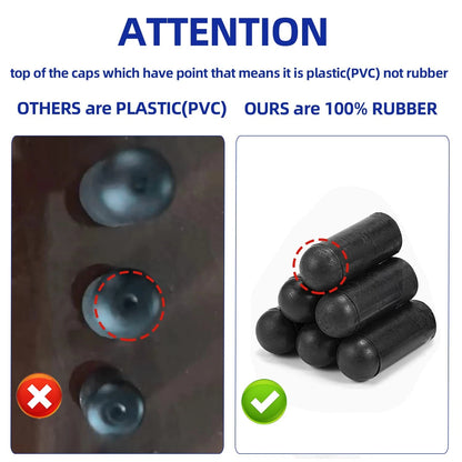 63 PCS Rubber Vacuum Caps Plug Kit for Assorted Hoses
