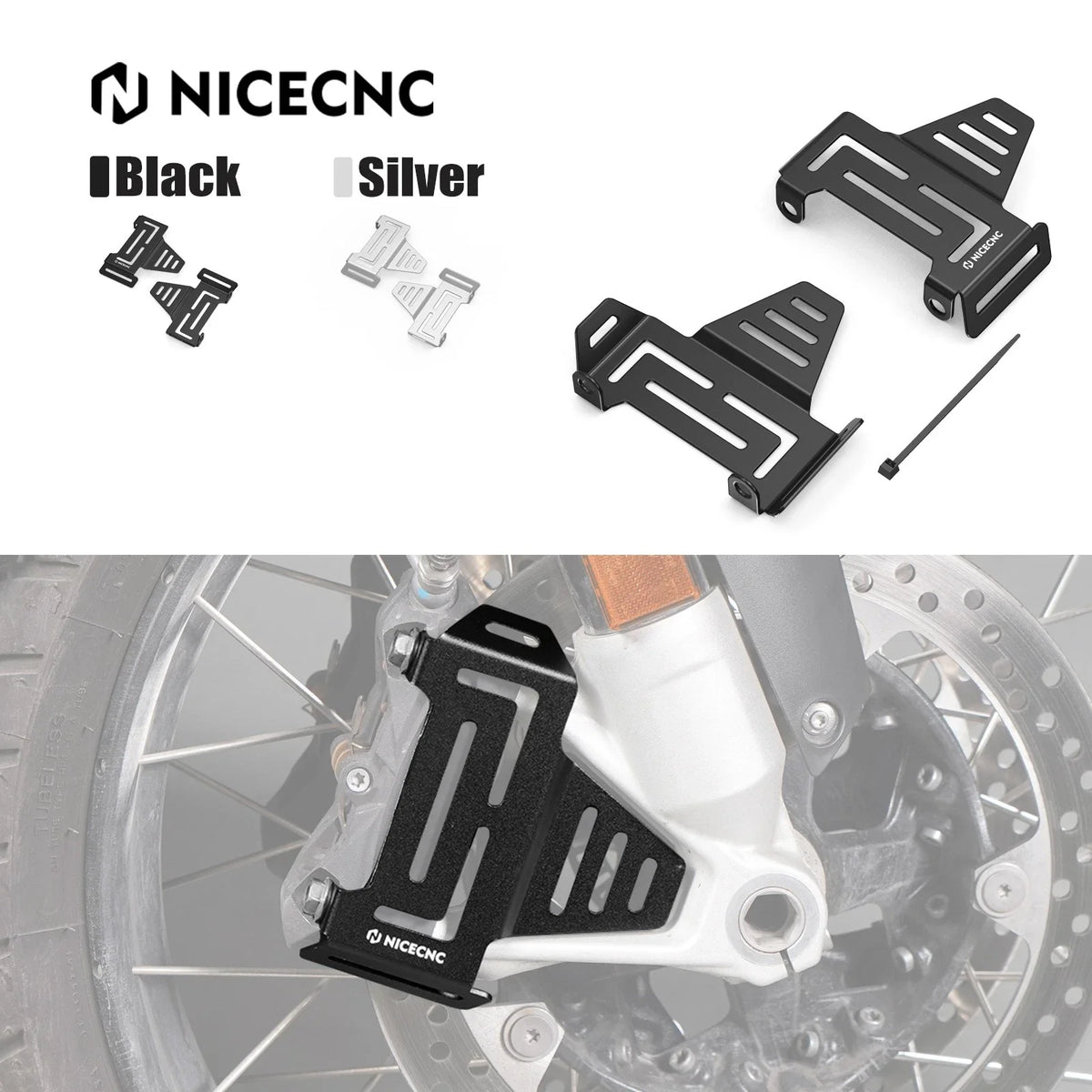 Front Brake Caliper Guard Protector Cover for BMW R1250GS Adventure (2019–2024)