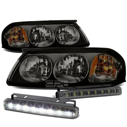 Smoked Headlight Set + Amber Corner + LED Fog Lights for Impala (2000–2005)