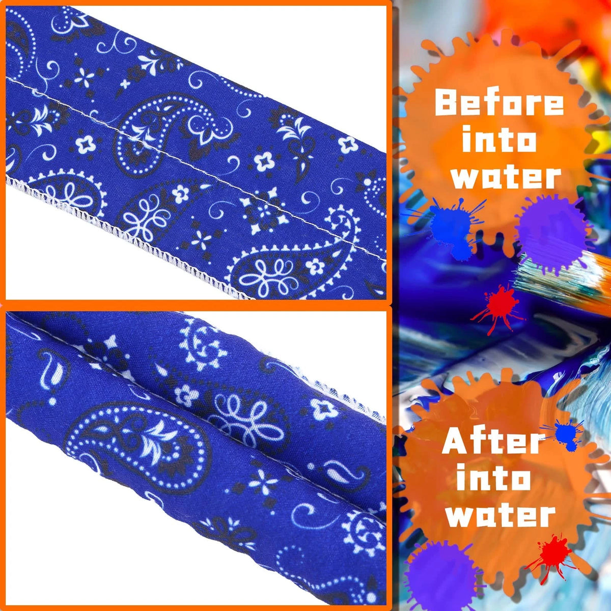6 Pack Cooling Neck Wraps for Retro Color Models