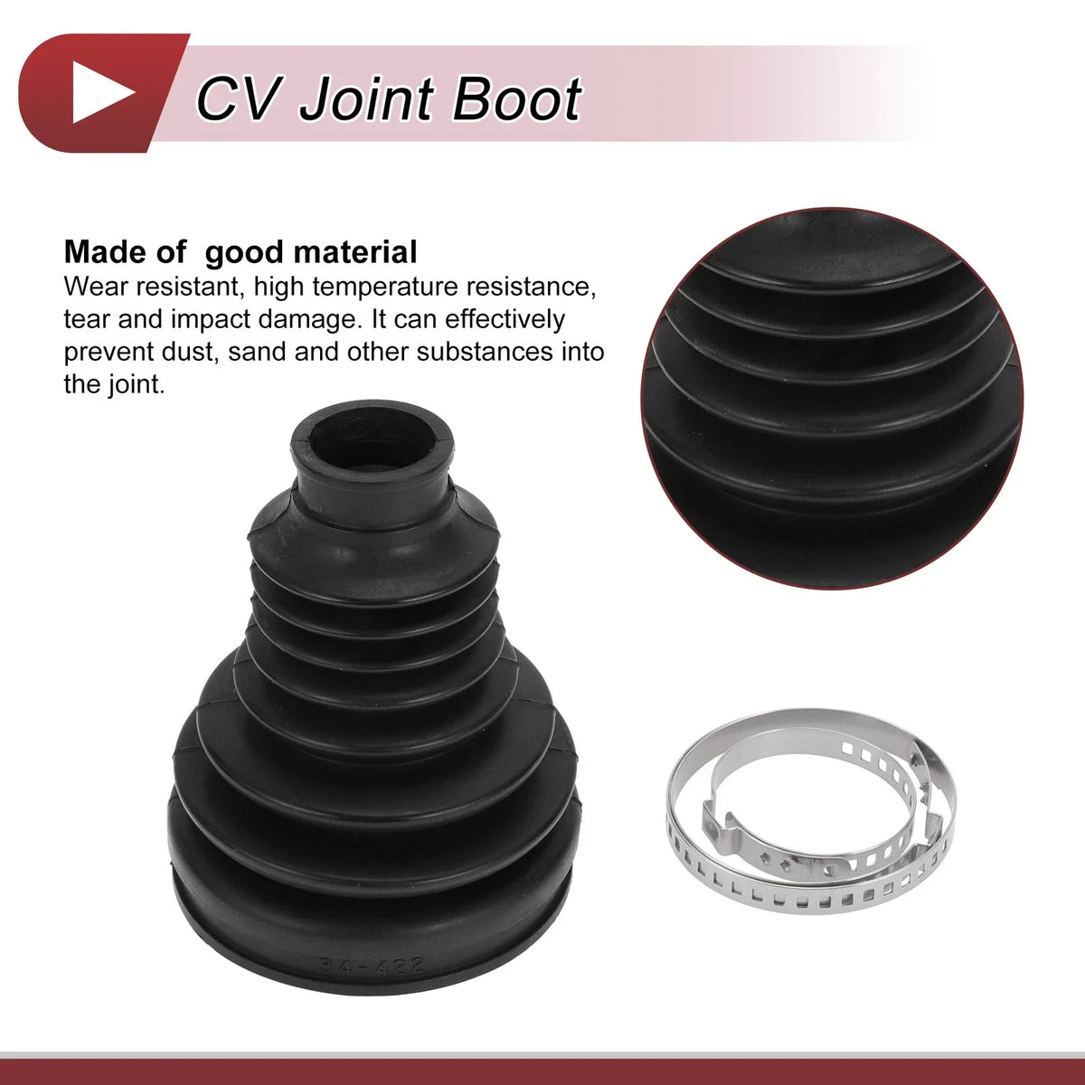 Inner CV Joint Boot Kit with Clamps for BMW i7 (2023–2024) - 31608657288