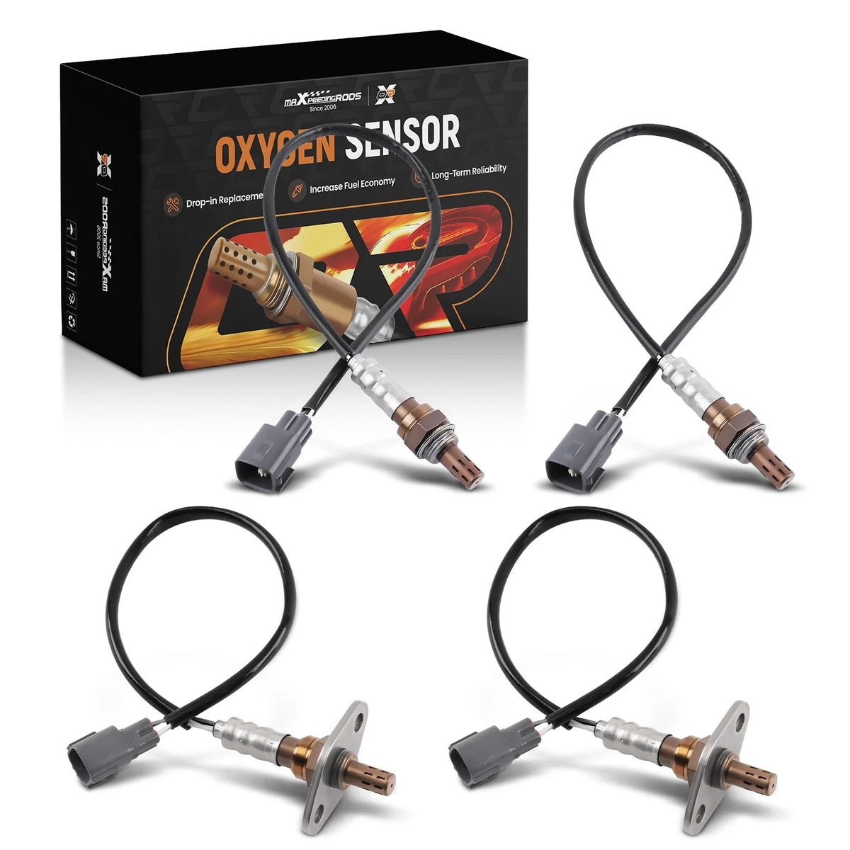 4X Oxygen Sensor for Toyota Sequoia SR5 4.7L 4WD (2001–2004) 234-4161 234-4169
