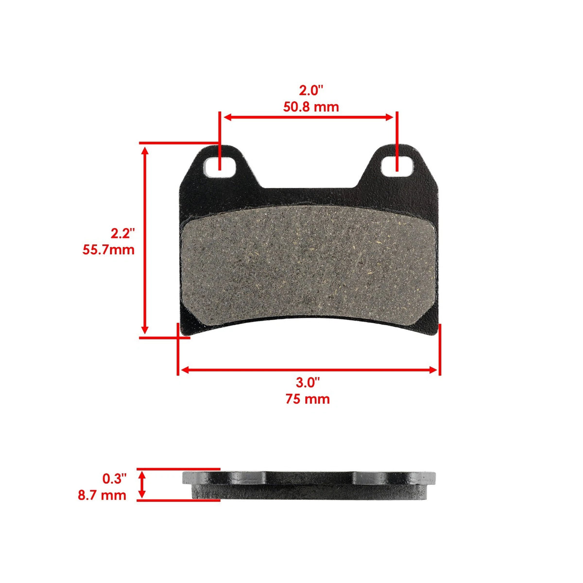 Front Brake Pads for KTM Duke 690 ABS (2013–2017) HU7159MP157LR