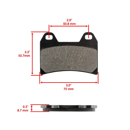 Front Brake Pads for KTM Duke 690 ABS (2013–2017) HU7159MP157LR