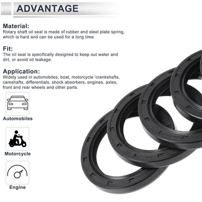 Set of 5 Oil Seal Rotary Shaft Seal Nitrile Rubber 44x60x7mm