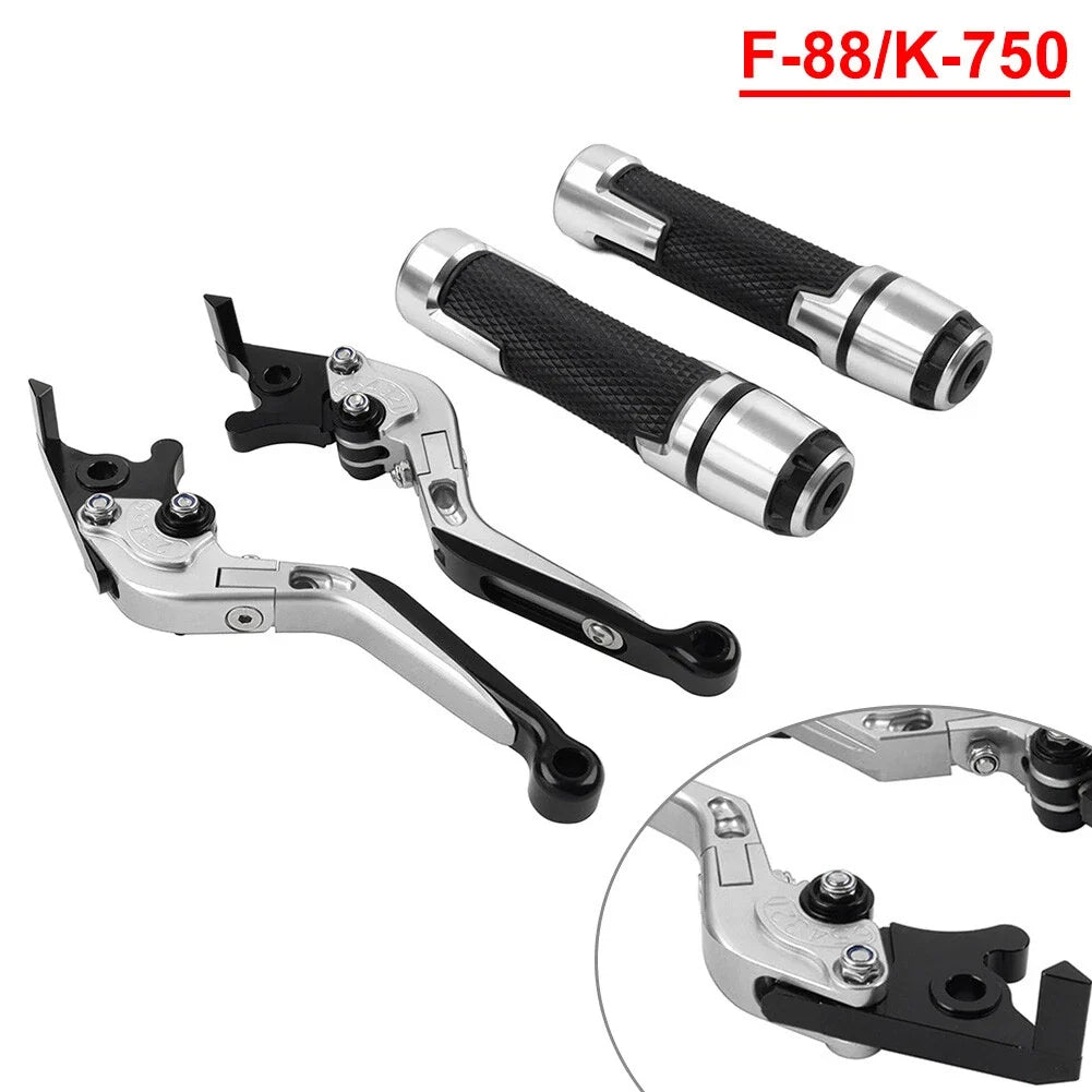 Silver Extendable Brake Clutch Levers Set for Kawasaki Z900RS (2018–2023)