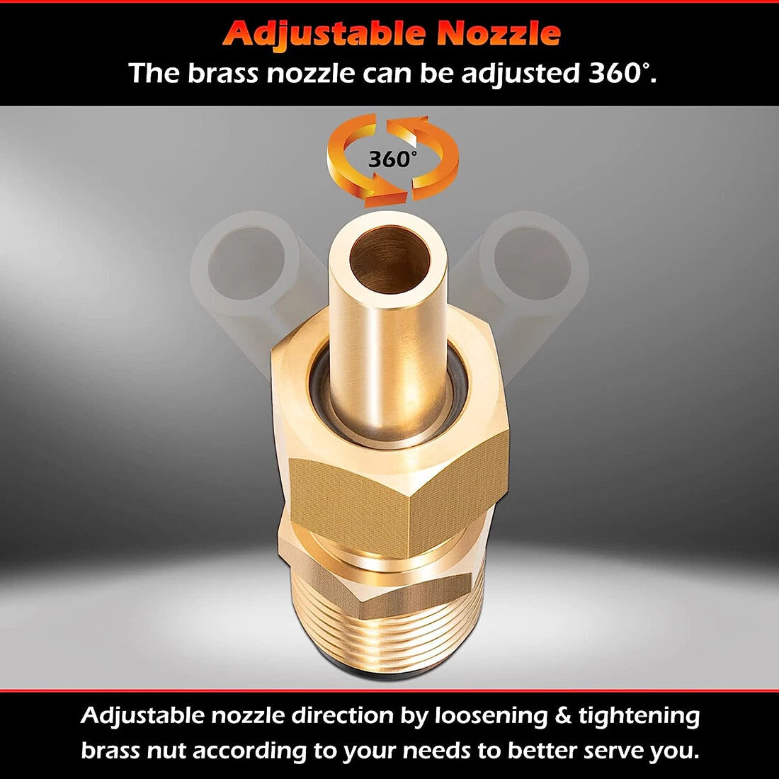 4 Pack Brass Deck Jet Nozzle Replacement for Swimming Pool Spa