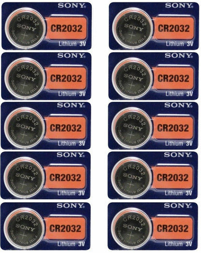 10X SONY/MURATA DL2032 ECR2032 CMOS Lithium 3V Watch Battery Exp 2032
