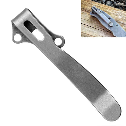 Titanium Deep Carry Pocket Clip for AD20 Demko Knives (AD20.5) Stonewash